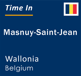 Current local time in Masnuy-Saint-Jean, Wallonia, Belgium