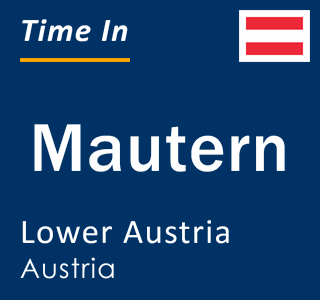 Current local time in Mautern, Lower Austria, Austria
