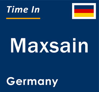 Current local time in Maxsain, Germany