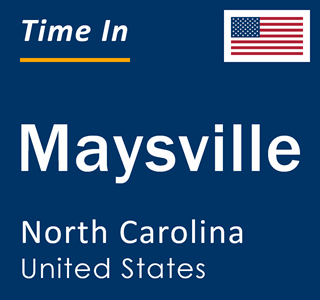 Current local time in Maysville, North Carolina, United States