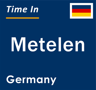 Current local time in Metelen, Germany