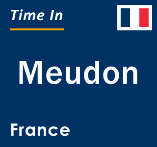 Current local time in Meudon, France