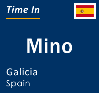 Current local time in Mino, Galicia, Spain