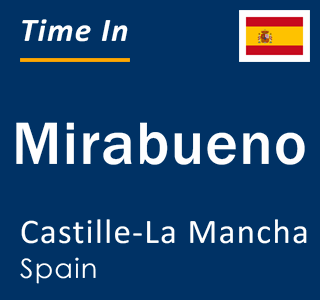 Current local time in Mirabueno, Castille-La Mancha, Spain
