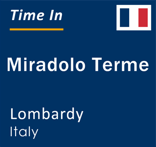 Current local time in Miradolo Terme, Lombardy, Italy