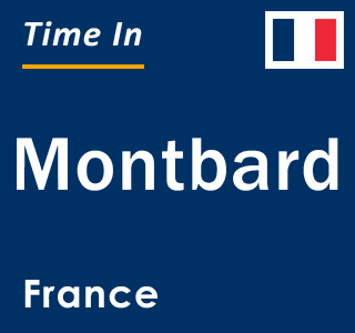 Current local time in Montbard, France