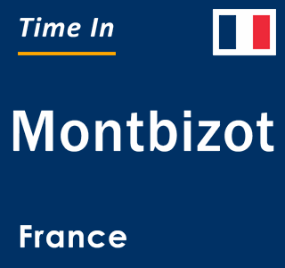Current local time in Montbizot, France