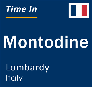 Current local time in Montodine, Lombardy, Italy