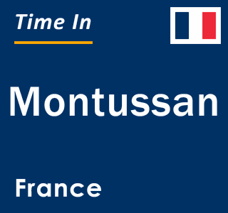 Current local time in Montussan, France