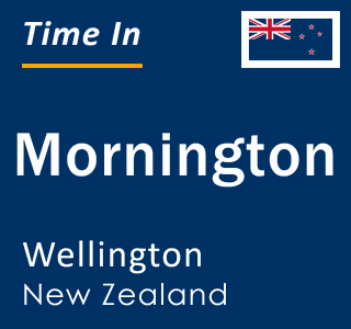 Current local time in Mornington, Wellington, New Zealand