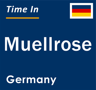 Current local time in Muellrose, Germany