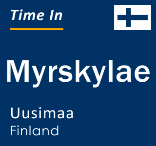 Current local time in Myrskylae, Uusimaa, Finland