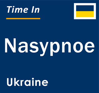 Current local time in Nasypnoe, Ukraine
