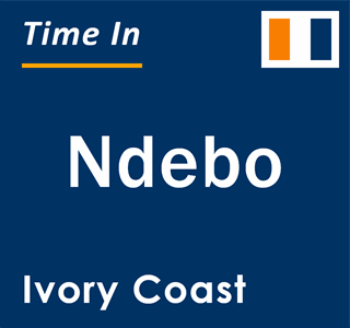 Current local time in Ndebo, Ivory Coast
