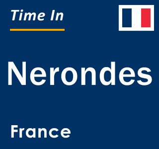 Current local time in Nerondes, France