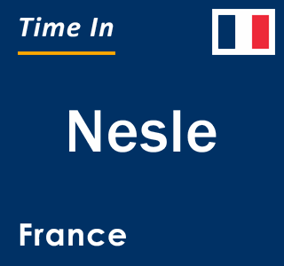Current local time in Nesle, France