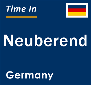 Current local time in Neuberend, Germany