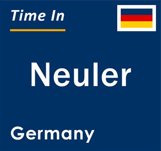 Current local time in Neuler, Germany