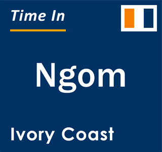 Current local time in Ngom, Ivory Coast