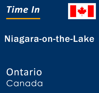 Current local time in Niagara-on-the-Lake, Ontario, Canada