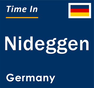 Current local time in Nideggen, Germany