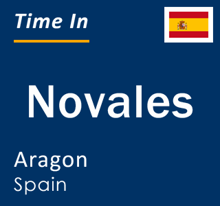 Current local time in Novales, Aragon, Spain
