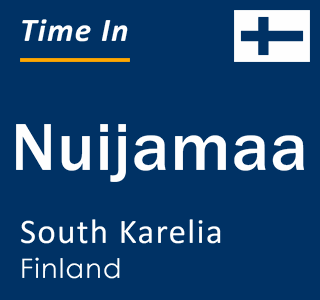Current local time in Nuijamaa, South Karelia, Finland