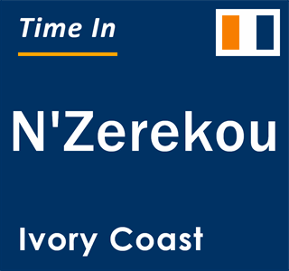 Current local time in N'Zerekou, Ivory Coast