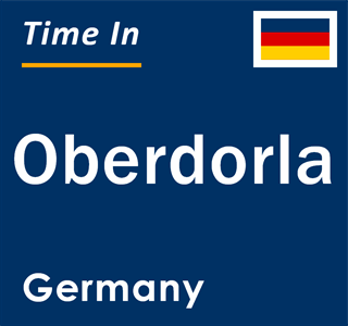 Current local time in Oberdorla, Germany