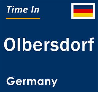 Current local time in Olbersdorf, Germany