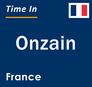 Current local time in Onzain, France