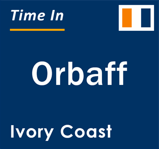 Current local time in Orbaff, Ivory Coast