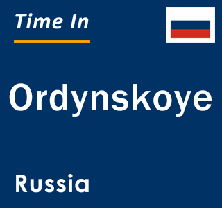 Current local time in Ordynskoye, Russia