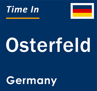 Current local time in Osterfeld, Germany
