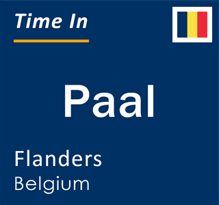 Current local time in Paal, Flanders, Belgium