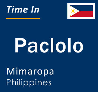 Current local time in Paclolo, Mimaropa, Philippines