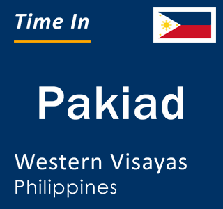 Current local time in Pakiad, Western Visayas, Philippines