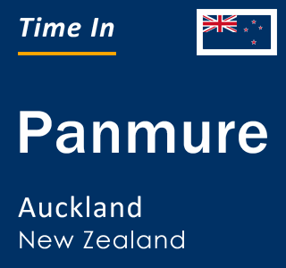 Current local time in Panmure, Auckland, New Zealand