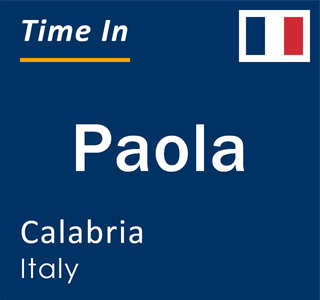 Current local time in Paola, Calabria, Italy