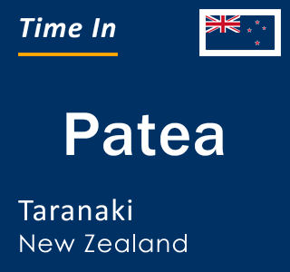 Current local time in Patea, Taranaki, New Zealand