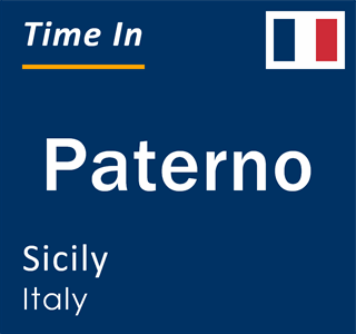 Current local time in Paterno, Sicily, Italy