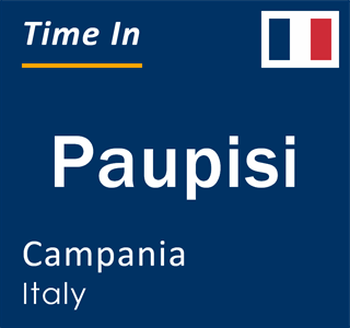 Current local time in Paupisi, Campania, Italy
