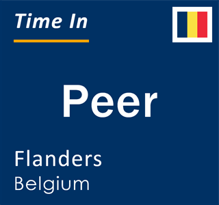 Current local time in Peer, Flanders, Belgium