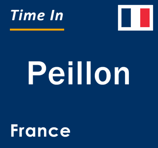 Current local time in Peillon, France