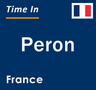 Current local time in Peron, France