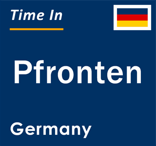 Current local time in Pfronten, Germany