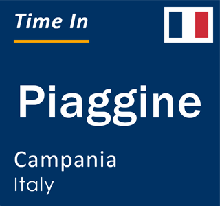 Current local time in Piaggine, Campania, Italy