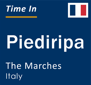 Current local time in Piediripa, The Marches, Italy