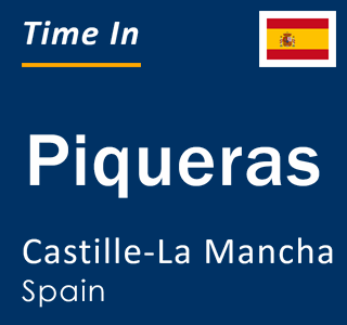 Current local time in Piqueras, Castille-La Mancha, Spain