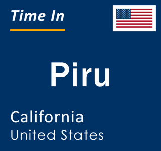 Current local time in Piru, California, United States